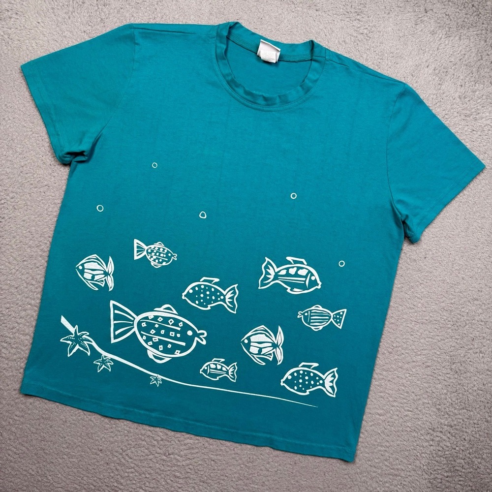 Vintage 90s Fish Animal Nature T-shirt
